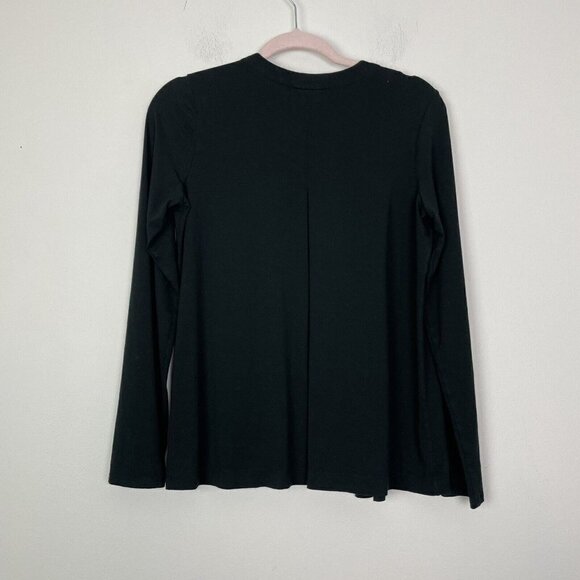 J. Jill Wearever Collection Womens Split-Back Open Cardigan Sweater XS Black - Picture 5 of 6